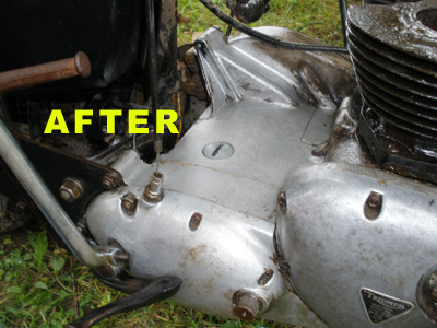 68 Triumph AFTER cleanup of Corrosion with StrongArm Brand Products