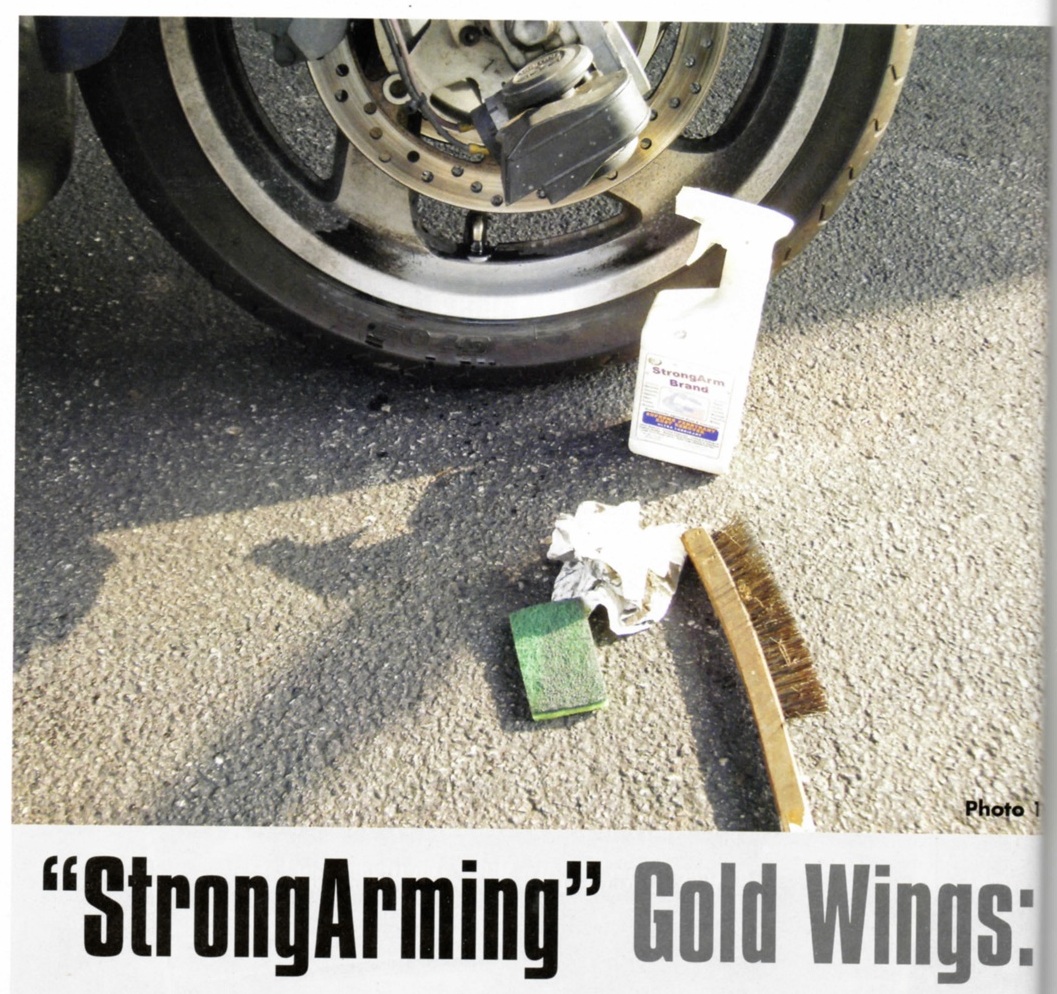 Goldwing Cleanup with USA Fluid the unlimited StrongArm Brand Fluid is essentianl..