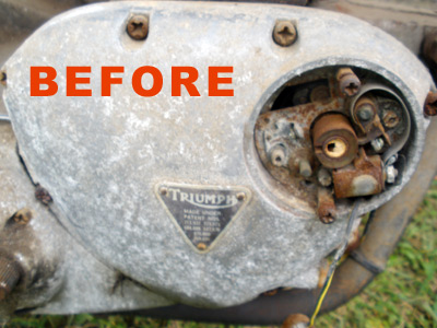 Crankcase Before of Triumph