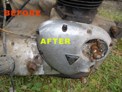 68 Triumph Before and After StrongArm Treatment