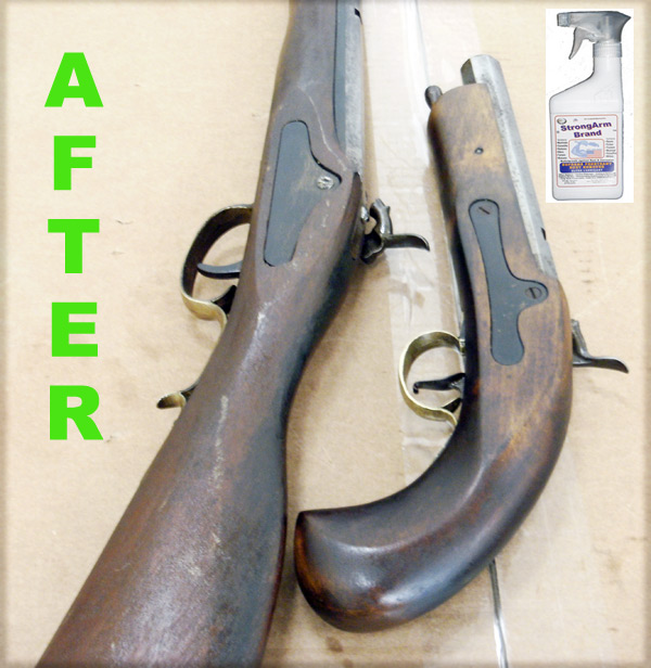 Both Rifle and Pistol After StrongArms Treatment...