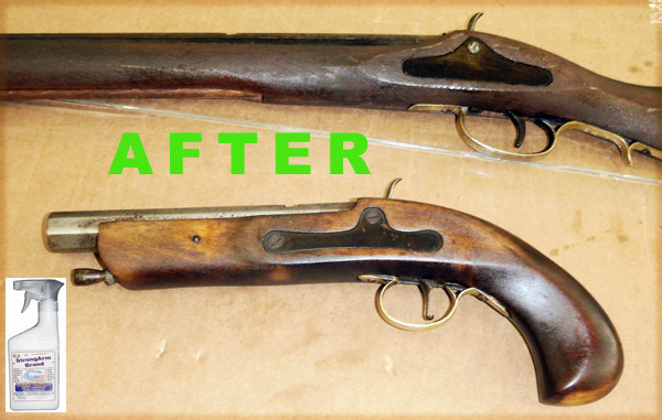 Both Rifle and Pistol After StrongArms Treatment...