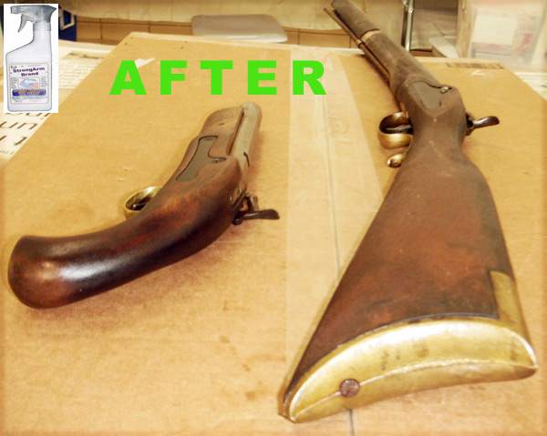 Both Muzzle Loader Rifles After StrongArm Treatment
