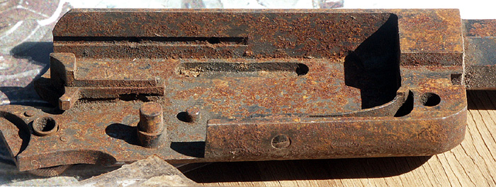 Inner action of old rifle barrel before StrongArms Treatment