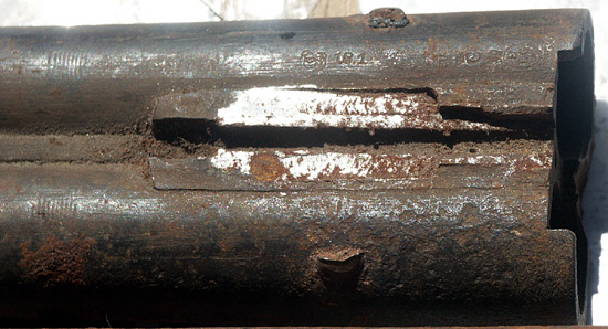 Belgium Laminated Steel Shotgun Barrel Before StrongArms