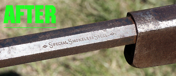 Smokless Steel Black Powder Barrel AFTER StrongArms Treatment
