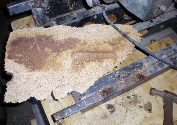 Radial Arm Saw Before StrongArm Fluid Treatment