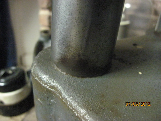 Shop Smith Cleaning With StrongArm Detail on Rust Removal of posts.