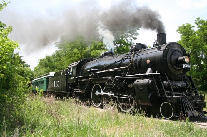 Steam Train Running