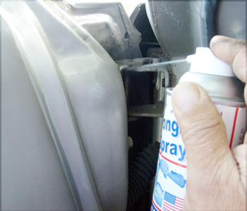 Apply StrongArm to Door Hinges for perfect long term performance