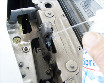 Apply StrongArm to the Hood Latch for perfect long term performance