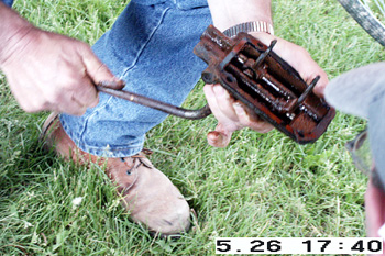 Freeing up Crosley transmission shifter mechanism