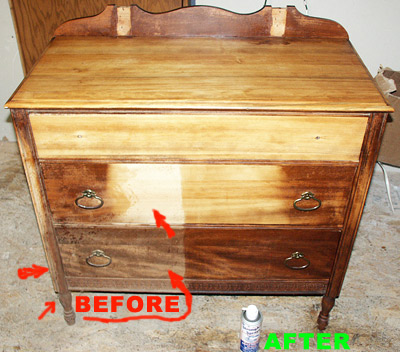 StrongArm Furniture treatment Before and After Example