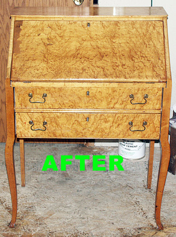 Birds Eye Maple Secretary after StrongArm Treatment